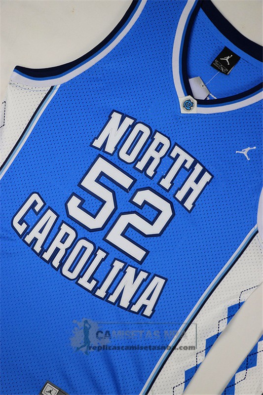 Camiseta NCAA Universidad de Carolina del Norte Worthy Azul
